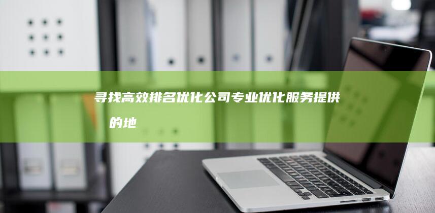 寻找高效排名优化公司：专业优化服务提供商的地理位置与推荐列表