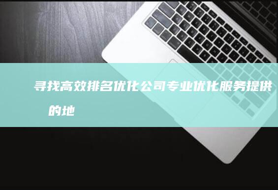 寻找高效排名优化公司：专业优化服务提供商的地理位置与推荐列表